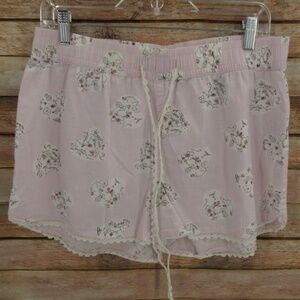 GAP Body Hearts and Flowers Summer Sleep Shorts M